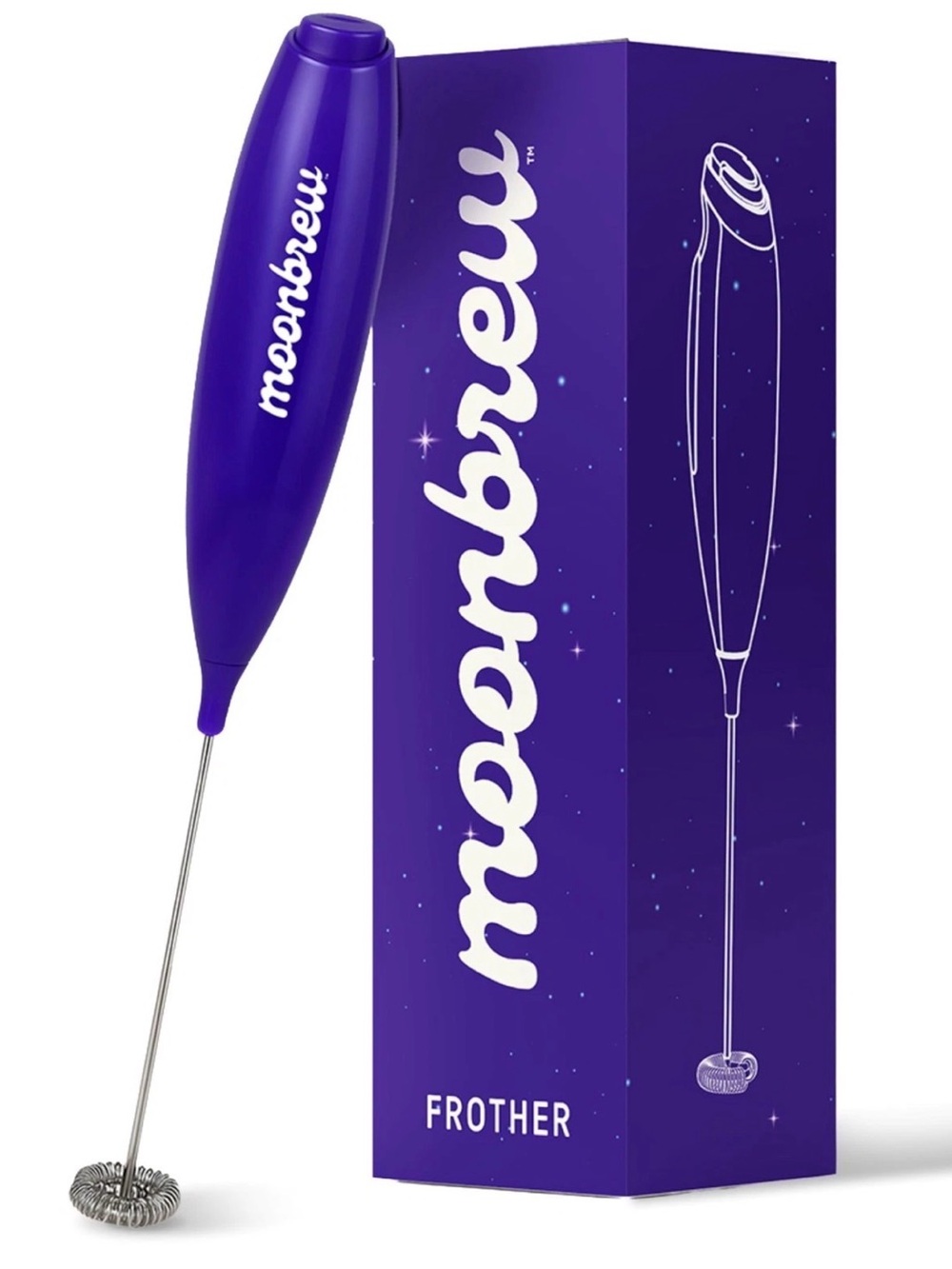 Moonbrew Purple Frother Handheld Milk Frother - Moonbrew